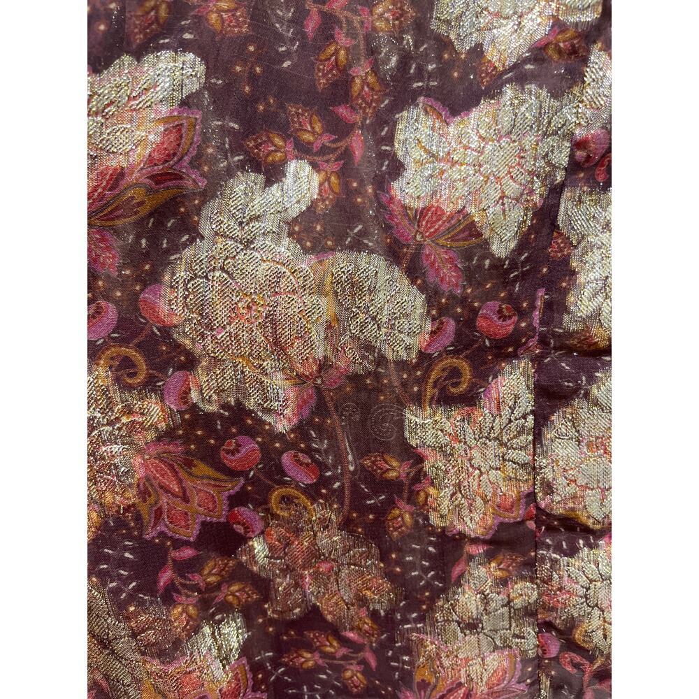 NWT Free People Scorpio Blouse in Bittersweet Combo Sz S - Picture 10 of 10